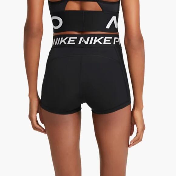 Nike Pro Dri-Fit black 3" fitted shorts sz S - Picture 2 of 10